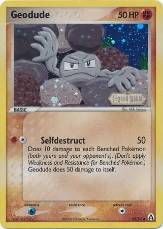 EX Legend Maker Geodude #53/92 reverse holo